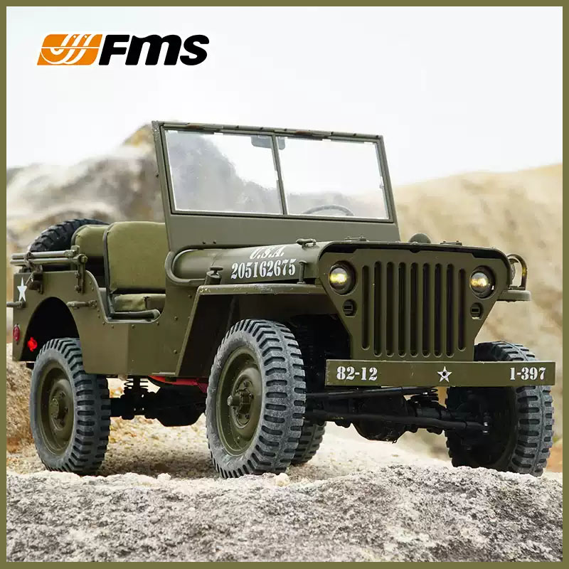 Rc Hobby Crawler - FMS 1/6 Tırmanıcı 1941 Willys MB
