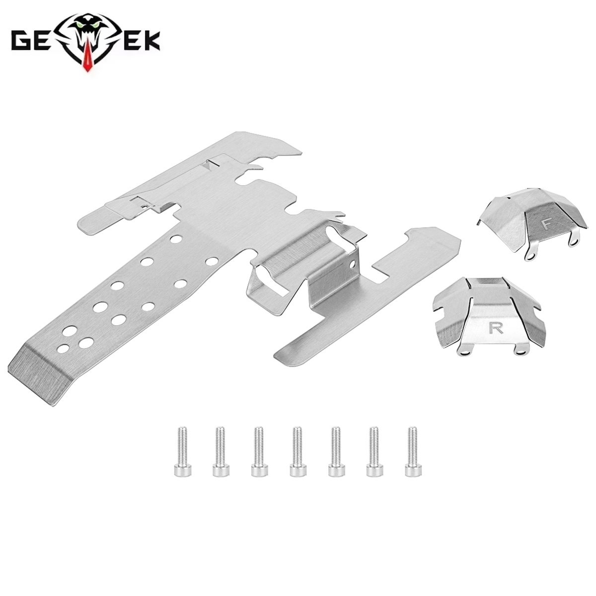 Rc Hobby Crawler - Paslanmaz Çelik Kızak Plakası Şasi Zırh
