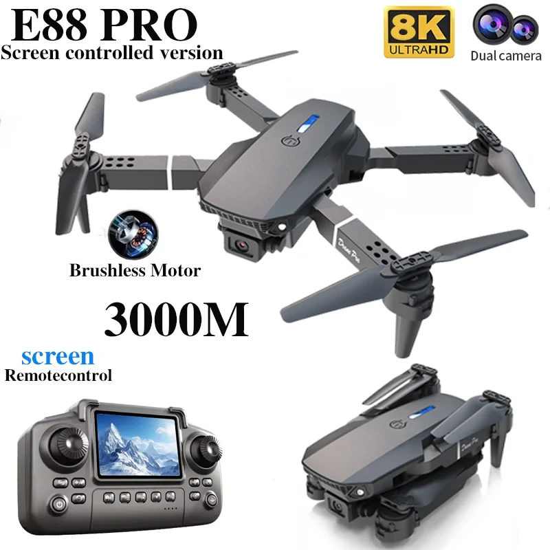 Profesyonel E88 PRO Drone ekra - Rc Hobby Grade Helicopter incelemesi ve fiyatı